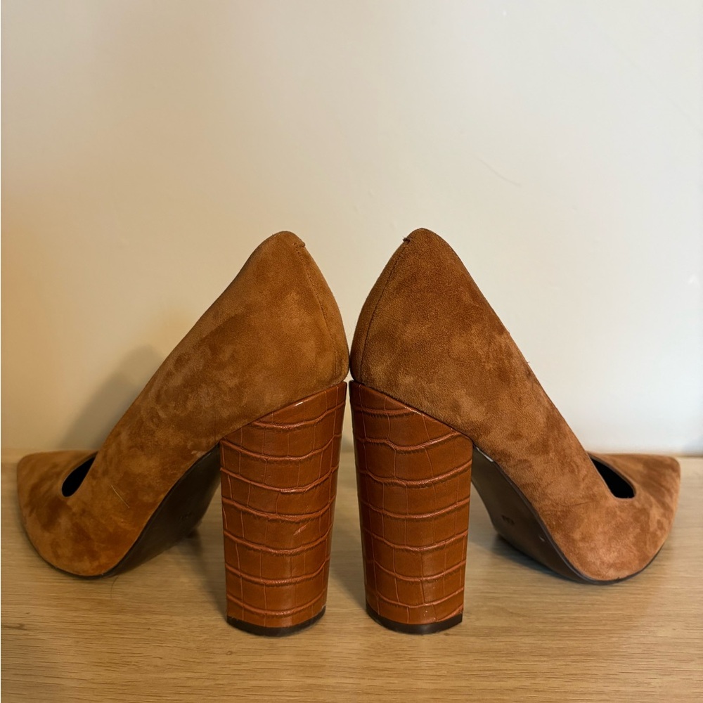 Nine West Women's Brown Suede Heels - Picture 5 of 5